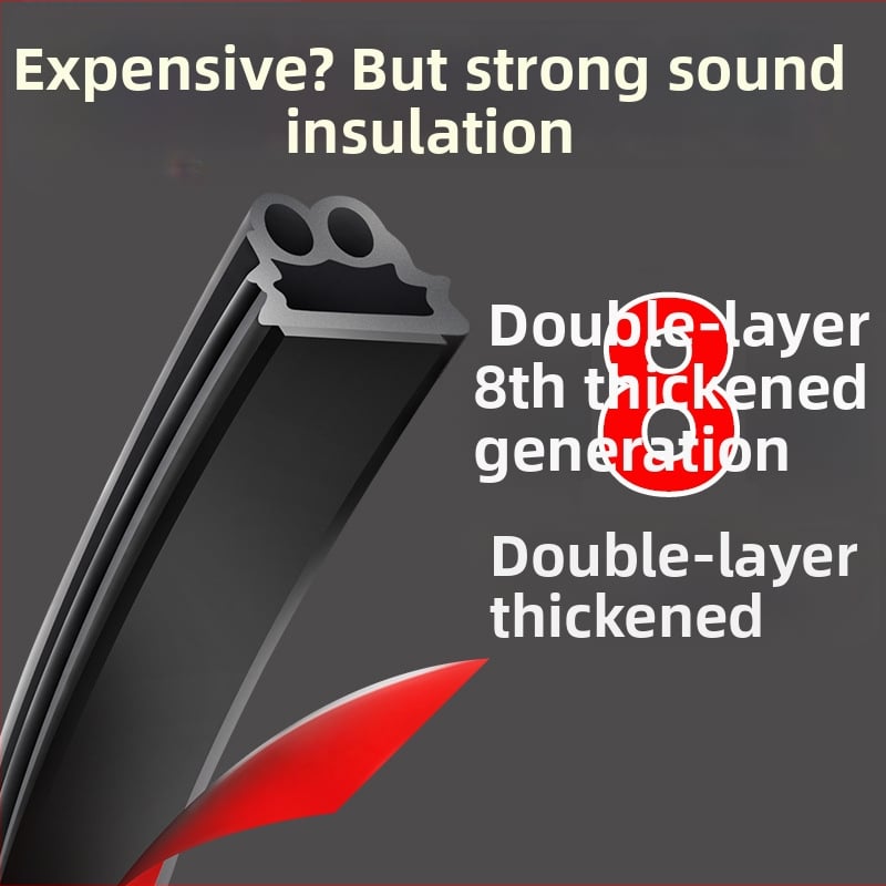 Automobilio durų tarpiklis garso izoliacijai, dviejų sluoksnių, dulkių ir triukšmo mažinimas, modelis no41, originalios gamyklos atitikimas