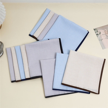 Muška džepna maramica od 100% pamuka, 43 cm, svijetla boja, luksuzni poslovni dodatak, prilagodljivo