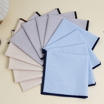 Muška džepna maramica od 100% pamuka, 43 cm, svijetla boja, luksuzni poslovni dodatak, prilagodljivo