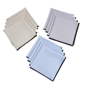 Muška džepna maramica od 100% pamuka, 43 cm, svijetla boja, luksuzni poslovni dodatak, prilagodljivo