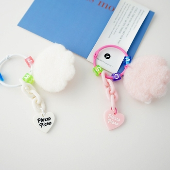 Ключодържател с плюшено котешко лапче, автомобилен ключодържател, сладък плюшен топчест аксесоар за чанта; Материал: плюш; Стил: очарователен; Подходящ подарък за сватба или рожден ден; Празници: Валентин, Танабата