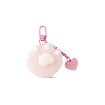 Ключодържател с плюшено котешко лапче, автомобилен ключодържател, сладък плюшен топчест аксесоар за чанта; Материал: плюш; Стил: очарователен; Подходящ подарък за сватба или рожден ден; Празници: Валентин, Танабата