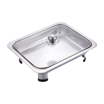 Bufet peć od nehrđajućeg čelika, kvadratni dizajn s četiri noge, marka Pynos, mogućnost prilagodbe obrade i tiskanja logotipa