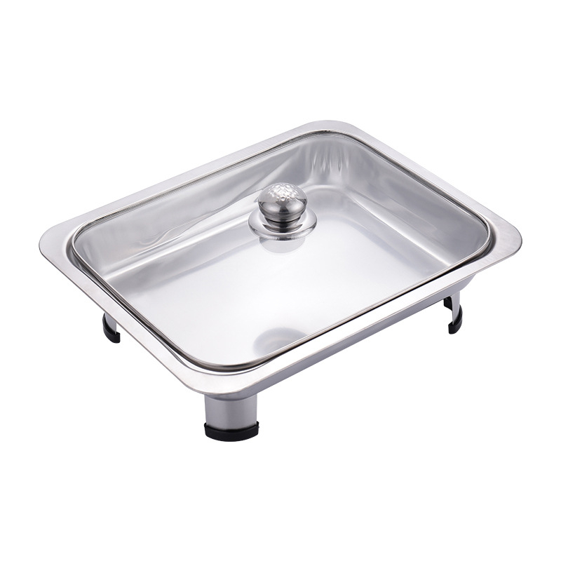 Bufet peć od nehrđajućeg čelika, kvadratni dizajn s četiri noge, marka Pynos, mogućnost prilagodbe obrade i tiskanja logotipa