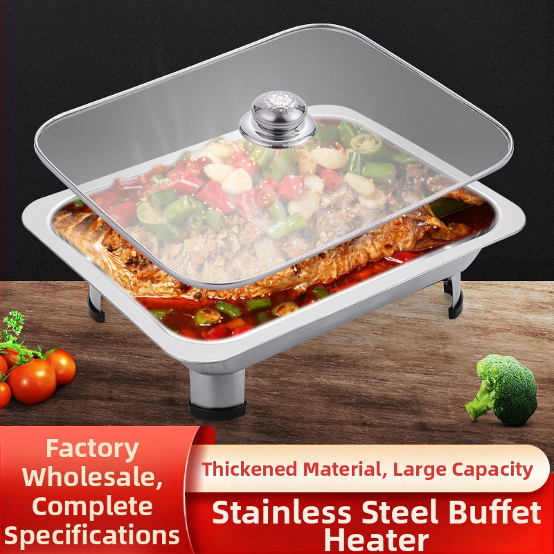 Nerūsējošā tērauda buffē plīts, kvadrāta forma ar četrām kājām, zīmols Pynos, iespējama pielāgota apstrāde un logotipa drukāšana