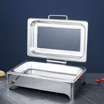 Buffet oprema s električnim grijanjem, 201 nehrđajući čelik, XF marka, prilagodljiv logo, zapadni stil