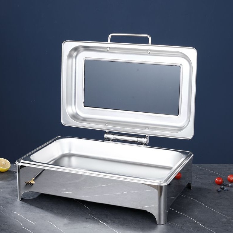 Buffet oprema s električnim grijanjem, 201 nehrđajući čelik, XF marka, prilagodljiv logo, zapadni stil