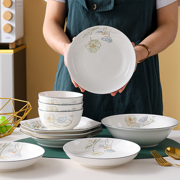 Keramička zdjela, okrugla, sigurna za mikrovalnu pećnicu, površina pod glazurom u boji, mogućnost prilagođenog logotipa