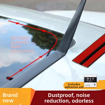 T formos tarpiklio juosta priekinio stiklo, stogo dangos ir automobilių langų; guma, 1 cm storio; visam automobiliui; suderinama su visais modeliais