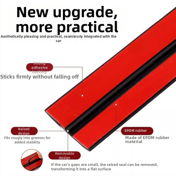 T formos tarpiklio juosta priekinio stiklo, stogo dangos ir automobilių langų; guma, 1 cm storio; visam automobiliui; suderinama su visais modeliais