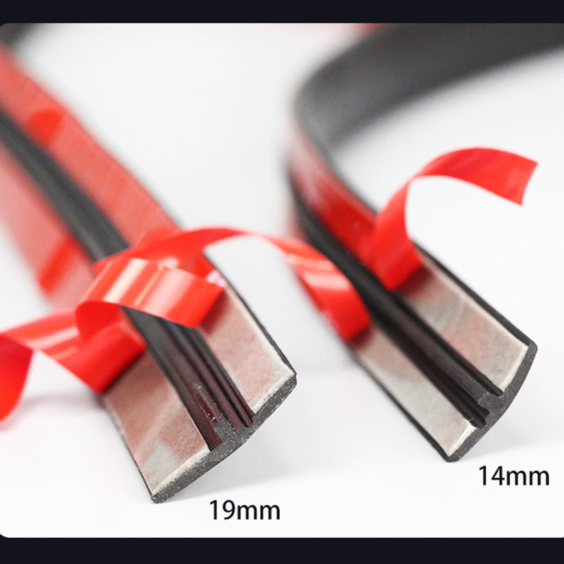 T-oblikovana brtvila za prednje staklo, krova i prozore automobila; gumena, debljina 1 cm; za cijeli automobil; kompatibilna sa svim modelima