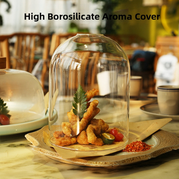 Bufetové vybavenie: kryt z masívneho dreva s borosilikátovým sklom pre molekulárnu gastronómiu