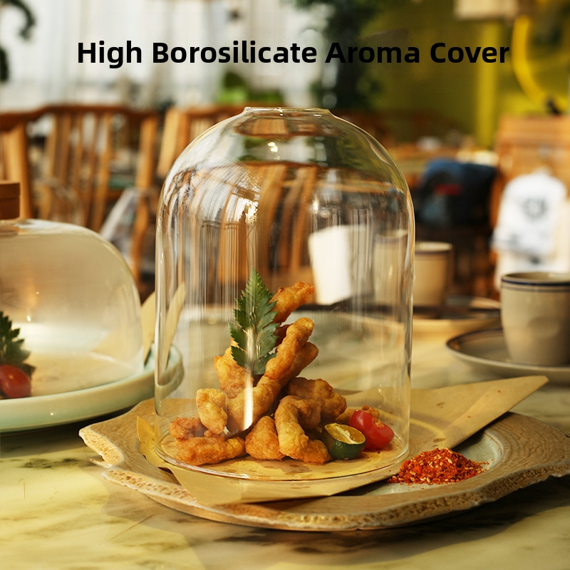 Bufetové vybavenie: kryt z masívneho dreva s borosilikátovým sklom pre molekulárnu gastronómiu