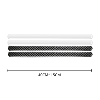 Karuiya PVC naljepnica za zaštitu vrata automobila, univerzalna, karbonski uzorak