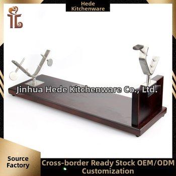 Beech koka gaļas statīvs, jēņgalas kājas turētājs, pamatne, logotipa drukāšana iespējama