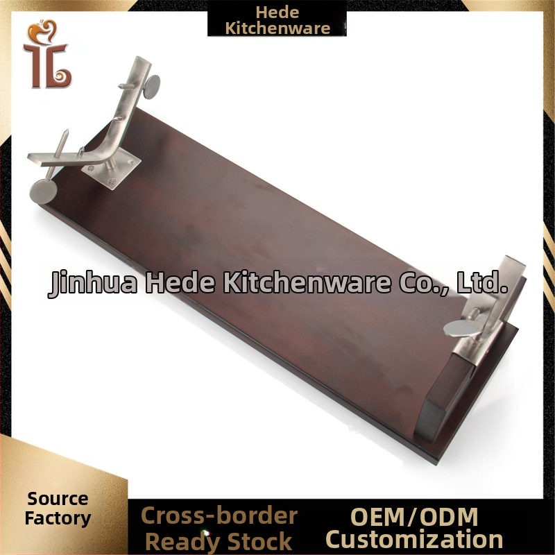 Beech koka gaļas statīvs, jēņgalas kājas turētājs, pamatne, logotipa drukāšana iespējama