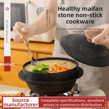 Alumīnija sakausējuma akmens pots Korejas bibimbapam – bufetes aprīkojums, nav importēts, bez pielāgošanas, ar izdrukātu logotipu