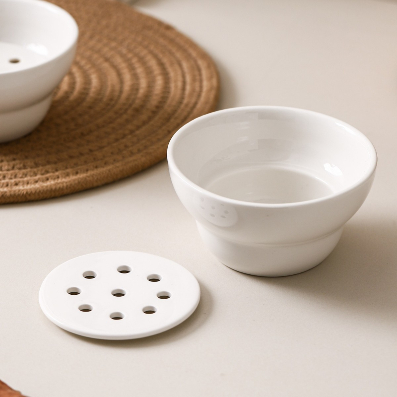 Keramička posuda za filtriranje ulja za hot pot restoranе i hotele; otporna na visoke temperature; mikrovalna sigurna; mogućnost tiskanja logotipa