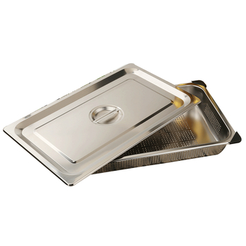 Nehrđajući čelični porcionarni bazen za buffet, pravokutni odvodni bazen s filtrom, mogućnost prilagodbe logotipa