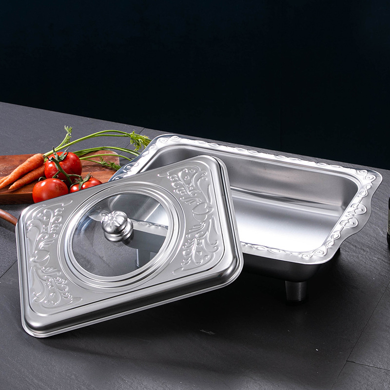 Štvornožni buffetski štednjak od nehrđajućeg čelika, odvojiva konstrukcija, pogodan za vanjske piknike