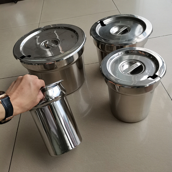 Nerđajući čelik posuda za juhu za bufet s poklopcem, mogućnost ispisa logotipa, vrhunska kvaliteta