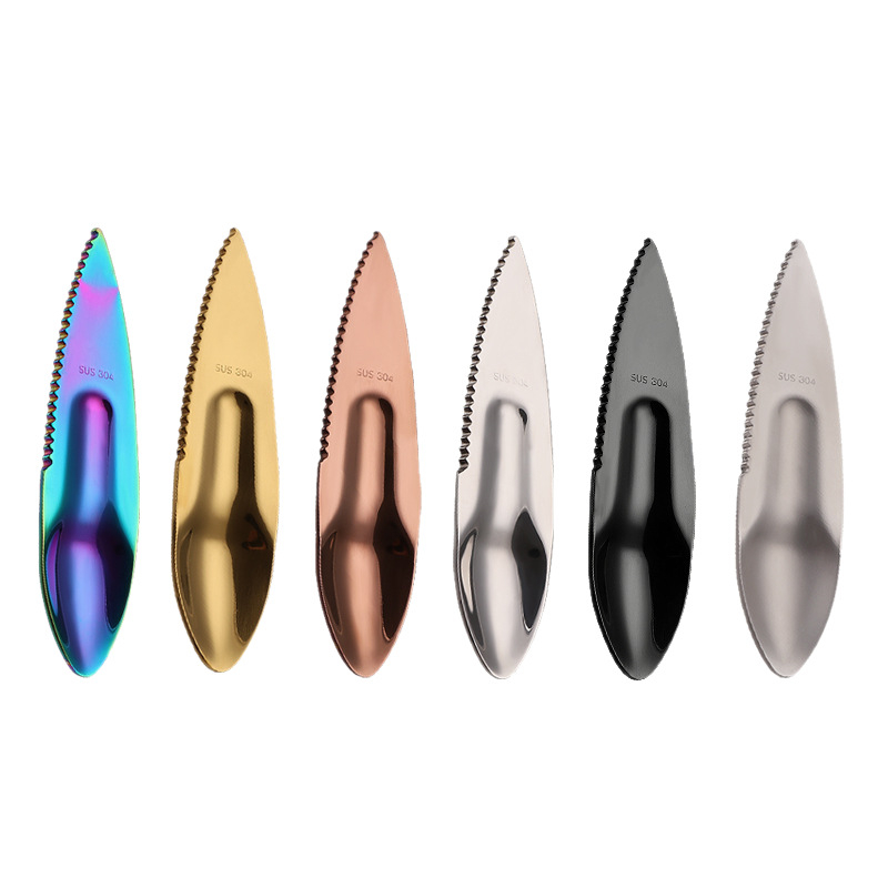 Višestruki nož za voće od 304 nehrđajućeg čelika s otvaračem za kiwije i voće strasti, alat za guljenje, prilagodljivo preradu, ispis logotipa