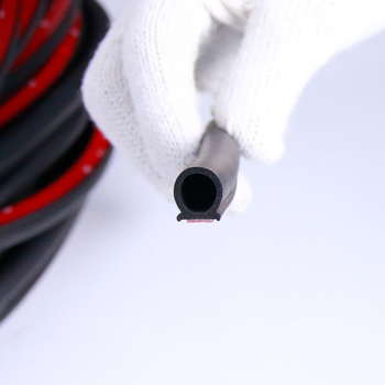 Automobilska brtvena traka - Tip D, guma, debljina 1,5 mm, za vrata, haubu i prtljak