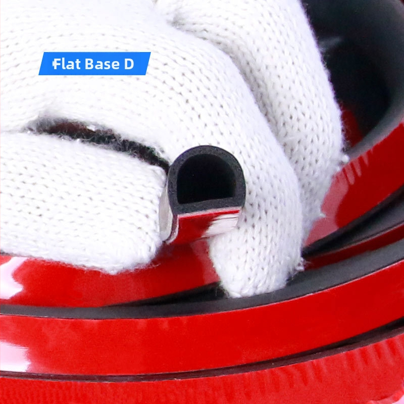 Automobilių sandarinimo juosta - Tipo D, guma, storis 1,5 mm, skirta durims, kapotui ir bagažinei