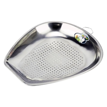 Oțel inoxidabil, coș de strecurare cu găuri dense pentru spălarea legumelor și fructelor, bucătărie