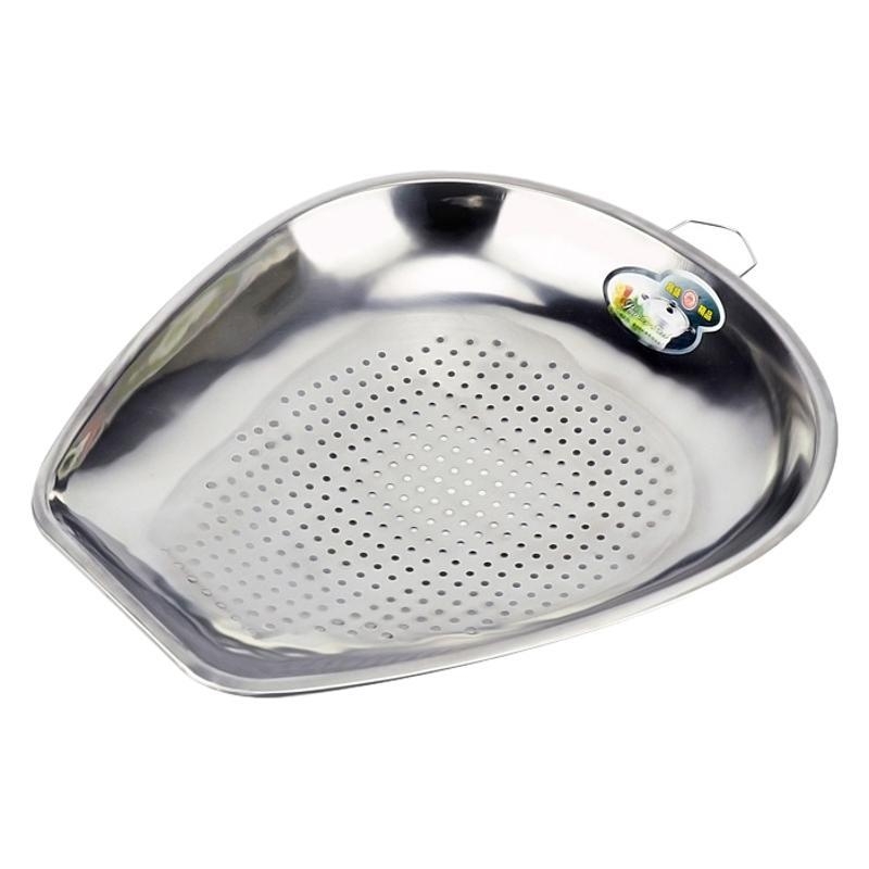 Oțel inoxidabil, coș de strecurare cu găuri dense pentru spălarea legumelor și fructelor, bucătărie