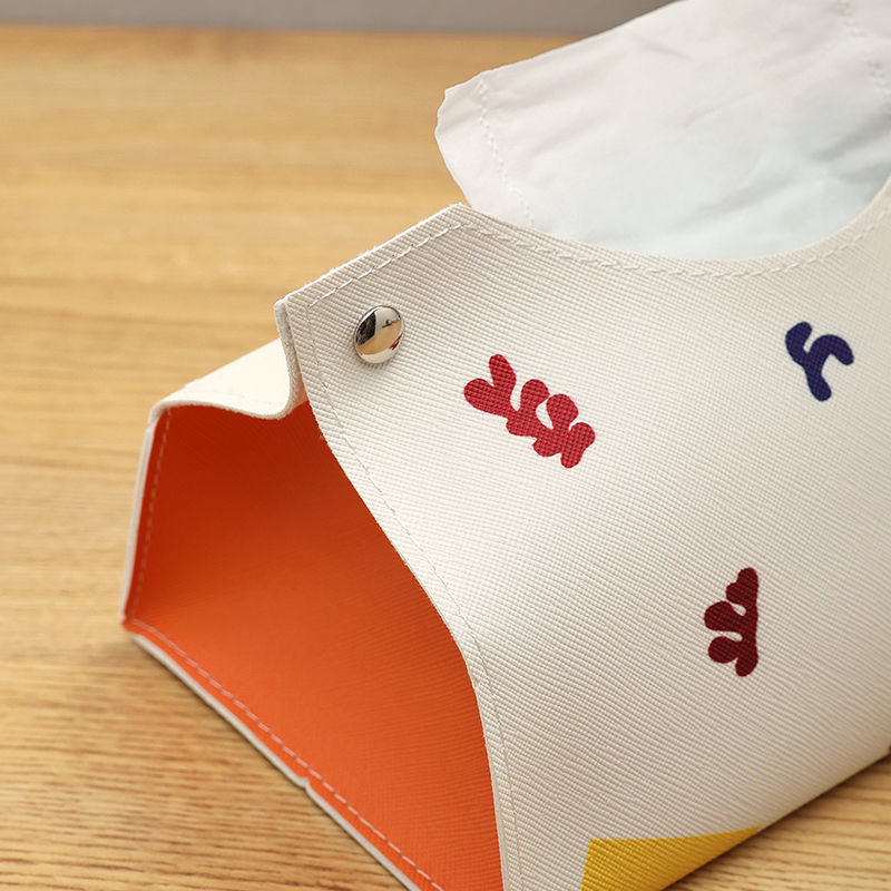 Kožna kutija za maramice s nordijskim dizajnom, pogodna za auto, dnevni boravak i kupaonicu — model Ti-4368