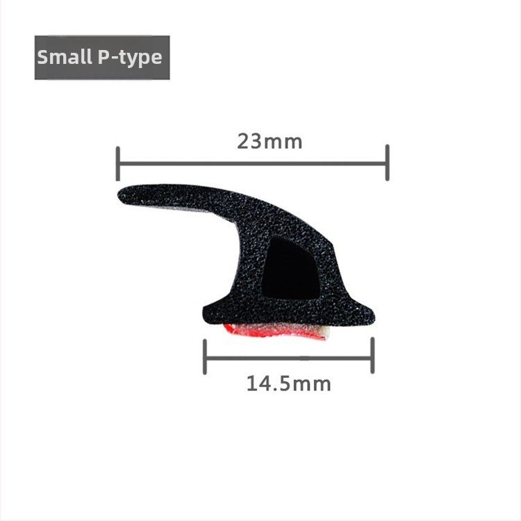 Automobiili ukse tihendusriba alumise servaga helisummutuse ja veekindla sooniga, mudel XC-6009, kummimaterjal, paksus 8,5 mm, sobib uksele, üldine ühilduvus