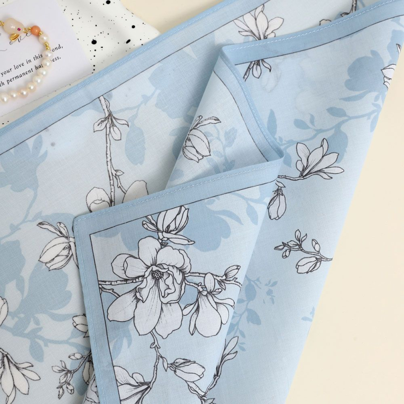 Džepni kvadrat 3-komad set, s floralnim uzorkom, mekan i tanak (Raspoloživo na skladištu; Materijal: zlitina; Godina/sezona: proljeće 2025; Obrada: Drugo)