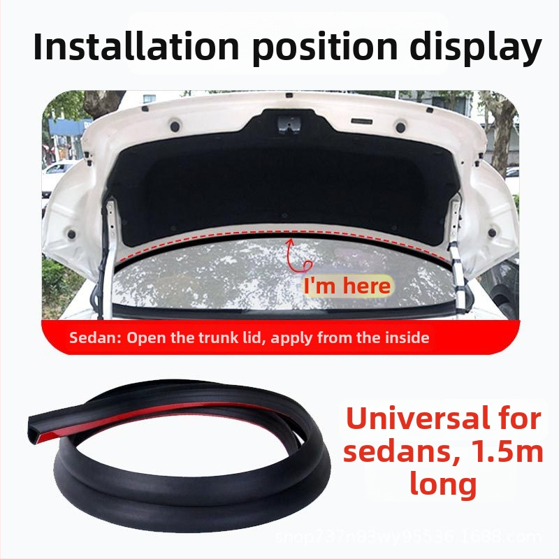 Kummist tihendusriba pakiruumi ülaosa jaoks, universaalne ühilduvus