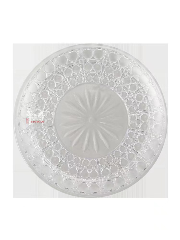 Акрилна прозрачна плодова чиния Grassland Wolf — прост стил, първокласно качество, за KTV