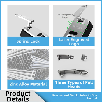 Somu pirksta nospieduma slēdznis – Fly Locke, cinka sakausējums + PC, 45 g, izdrukāts logotips
