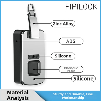 Somu pirksta nospieduma slēdznis – Fly Locke, cinka sakausējums + PC, 45 g, izdrukāts logotips