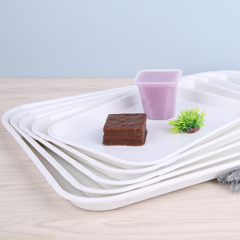 Pravokutni plastični tanjur za voće, moderan minimalistički stil, vrhunska kvaliteta
