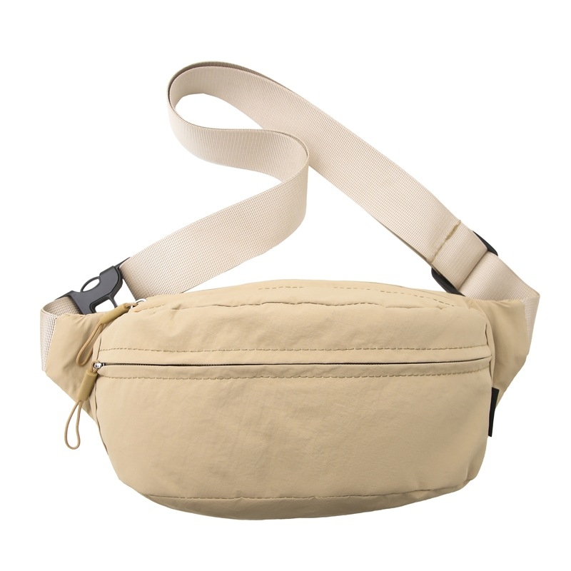 Nylon telefon deréktáska, uniszex, egyszínű, minimalist design, egy vállon átívelő crossbody