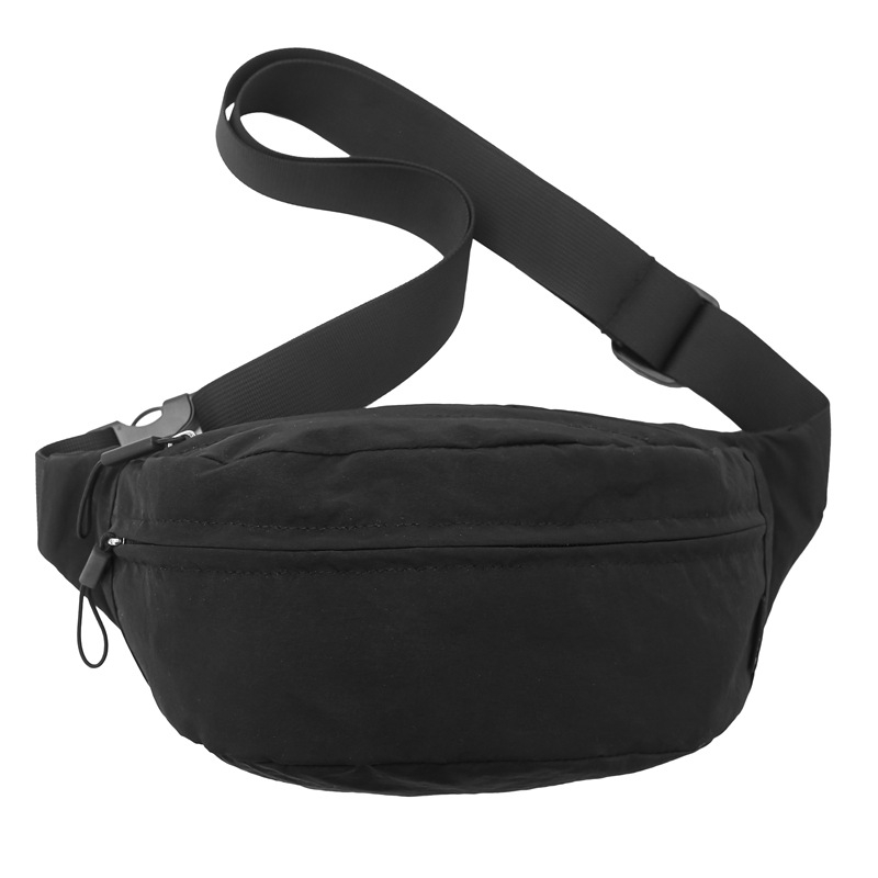 Nylon telefon deréktáska, uniszex, egyszínű, minimalist design, egy vállon átívelő crossbody