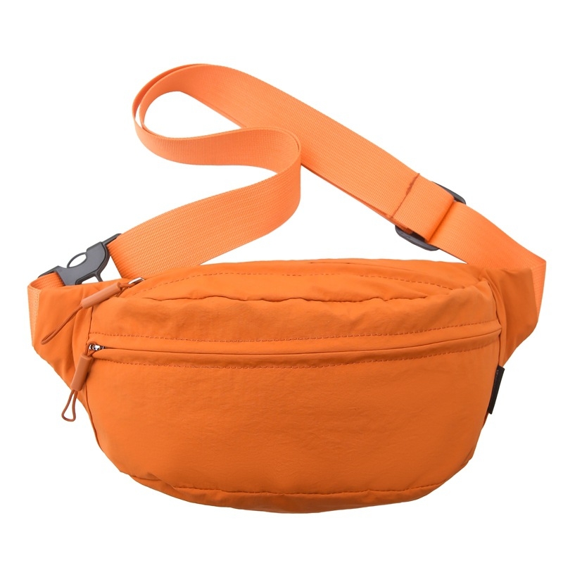 Nylon telefon deréktáska, uniszex, egyszínű, minimalist design, egy vállon átívelő crossbody