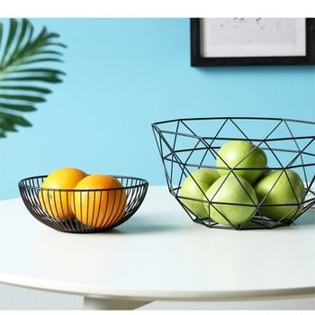 Μεταλλικό πιάτο φρούτων, σκανδιναβικού σχεδίου για σαλόνι, μάρκα An Ren, μοντέρνο και απλό στυλ, κυκλοφόρησε το 2019.