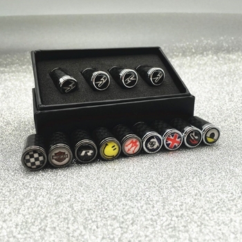 Bezdušna kapica ventila za automobilsku gumu, bakar, navoj, s logom automobila, KMS, mogućnost prilagođavanja