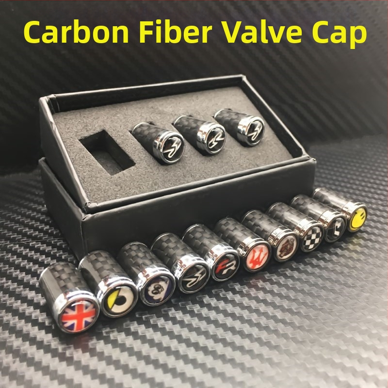 Bezdušu riepu ventila vāciņš automašīnai, misiņš, skrūvējams, ar automobiļa logotipu, KMS, pielāgošana pieejama