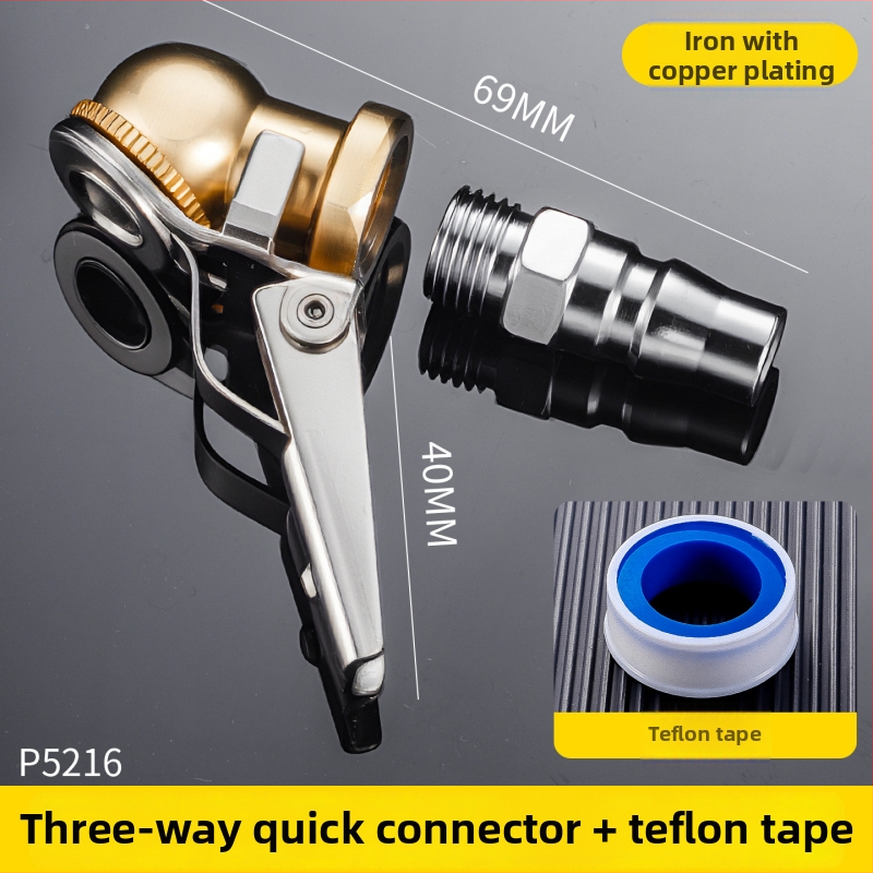 Bezkameras vents pneimatiskajai uzpildei ar iekšējo vītni, alumīnijs, spiediena uzstādīšana, universāla saderība