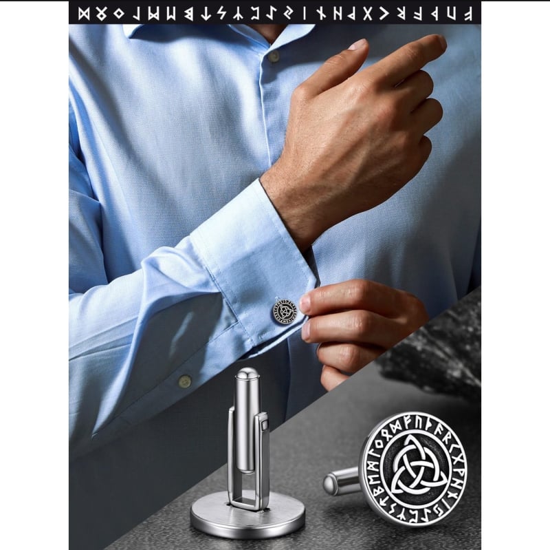 Kopče za manšete – titan čelik, retro muški stil, geometrijski oblik, elektroplatiranje