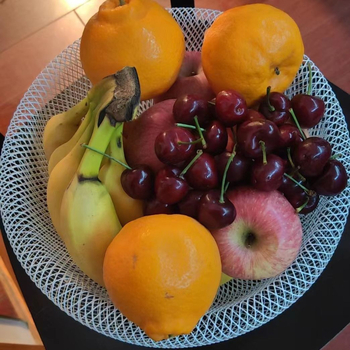 Δίσκος φρούτων από συρμάτινο αγκράθι, απλός, κομψός και ελκυστικός, γλυκό στυλ, έκδοση χειμώνας 2017