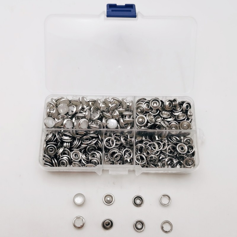 Nehrđajući čelični kopči s pet nogica i završetkom s šarenim završetkom; Guozhi; pogodno za kapute, traperice, jakne, šešire i dječju odjeću