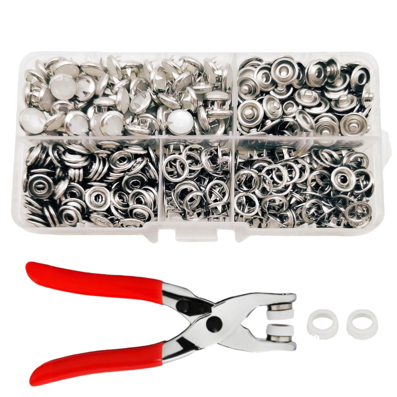 Nehrđajući čelični kopči s pet nogica i završetkom s šarenim završetkom; Guozhi; pogodno za kapute, traperice, jakne, šešire i dječju odjeću