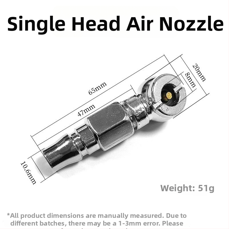 Divgalvas riepu uzgalis, dubultas lietošanas, piemērots roku pumpai un kravas automašīnas gaisa padevei